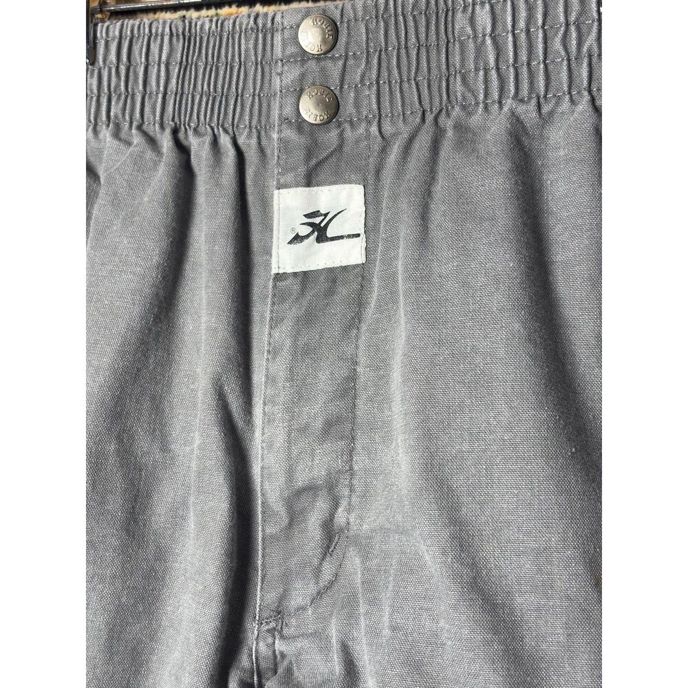 80s Vintage Hobie Faded Gray Canvas Sailing Shorts Surf Techwear Unisex XS / S - Picture 3 of 8